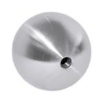 Nerezová ozdobná guľa - ukončenie 52040-240 dutá hladká, pr.40 mm, závit M8, pre zábradlie a schodisko