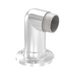 56100-320 - nerezový držiak madla pr. 42,4 mm, na stenu, uhol 90 °, dlhá kotviaca príruba, pre nerezové zábradlie