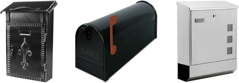 Poštové schránky pre montáž na plot alebo dom