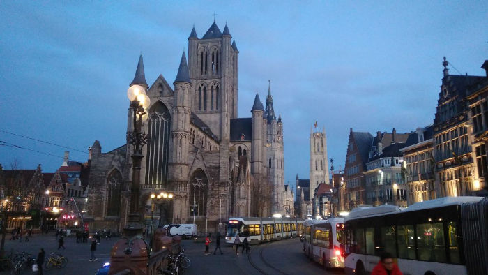 Historické belgické mesto Gent