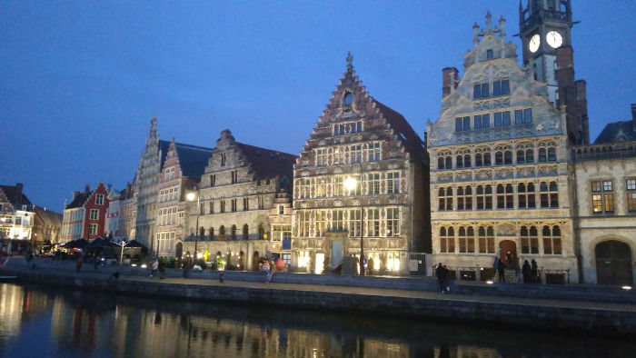 Historické belgické mesto Gent