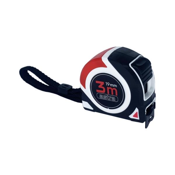 Astra 3 m x 19 mm - svinovací metr s aretací a poutkem na zápěstí