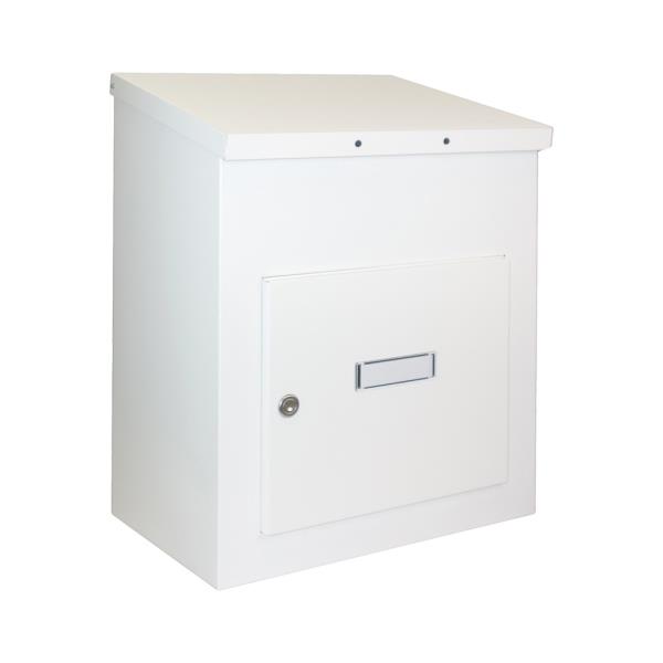 DOLS Parcel Box 04 RAL9016 - poštovní schránka na balíky, pro montáž na stěnu, bílá