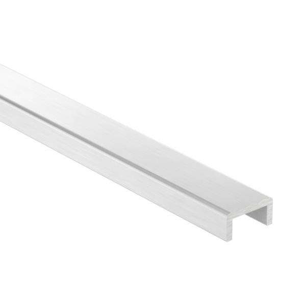 Eleganza 80538-ALU - hliníkový ochranný U-profil zábradlí, pr. 24x12 mm, otvor 18x9 mm, cena za 3 m - prodej po 3 m