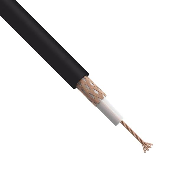 EMOS RG 58/U - koaxiální kabel pr. 5 mm, pro připojení externí antény k pohonu brány a vrat, cena za 1 m