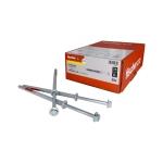 Fischer DuoXpand 10x160 FUS (balenie 50 ks) – rámové hmoždinky s pozinkovanou skrutkou so šesťhrannou hlavou SW13 / TORX T40