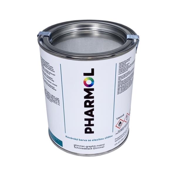 Grafitová matná barva - lak pro umělecké kovářství Pharmol Kul Glimmer-graphit matt, 1 litr
