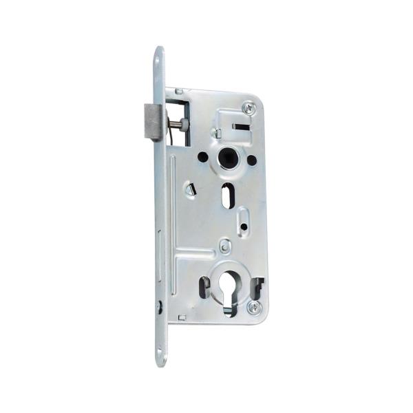 HOBES 24026 - zadlabací zámek pro dveře, branky a vrata, rozteč 90 mm, zádlab 80 mm