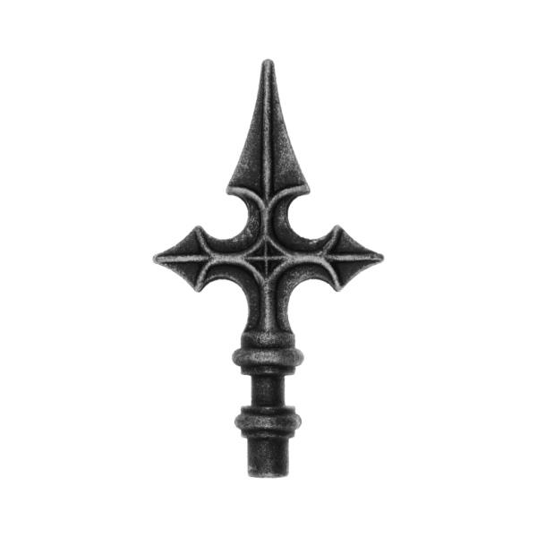 Kovaný hrot - špička pro kovaný plot a bránu 40.100, 160x90 mm, základna 16 mm