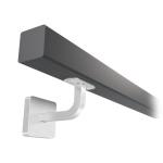 KP-42561 - nerezové zábradlie na stenu, nerezové madlo pr. 40x40 mm, antracit RAL7016, hranaté držiaky s krycou rozetou