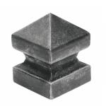 Krytka na stĺpik - ukončenie, strieška 62.112, 120x120 x 170 mm, oceľ bez povrch.úpravy