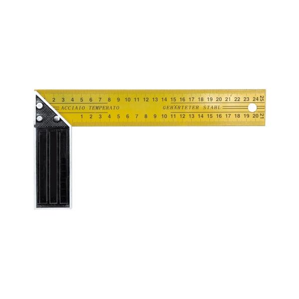 LEVIOR 14425 - truhlářský úhelník s pravítkem 250 x 130 mm, 90°