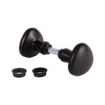 LOCINOX 3006RB – hliníková dverová guľa na dvere a krídlové bránky, otočná, čierna