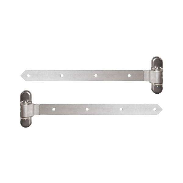 LOCINOX 3DW HDG 450 – ocelové panty pro dřevěné křídlové brány a branky, pozinkované, stříbrné, délka 470 mm