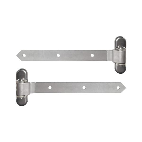 LOCINOX 3DW HDG – ocelové panty pro dřevěné křídlové brány a branky, pozinkované, stříbrné