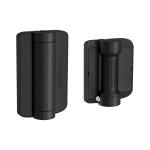 LOCINOX CARACAL-SD-K – zatvárač nahrádzajúci pánty na hranatý stĺpik, pre krídlové bránky, čierny