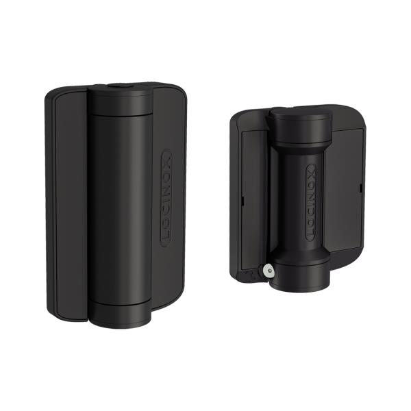 LOCINOX CARACAL-SD-K – zavírač nahrazující panty na hranatý sloupek, pro křídlové branky, černý