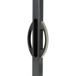 LOCINOX UNIWING-PC - hliníkové madlo na hranatý stĺpik pre krídlové bránky, rozteč 110 mm, strieborné