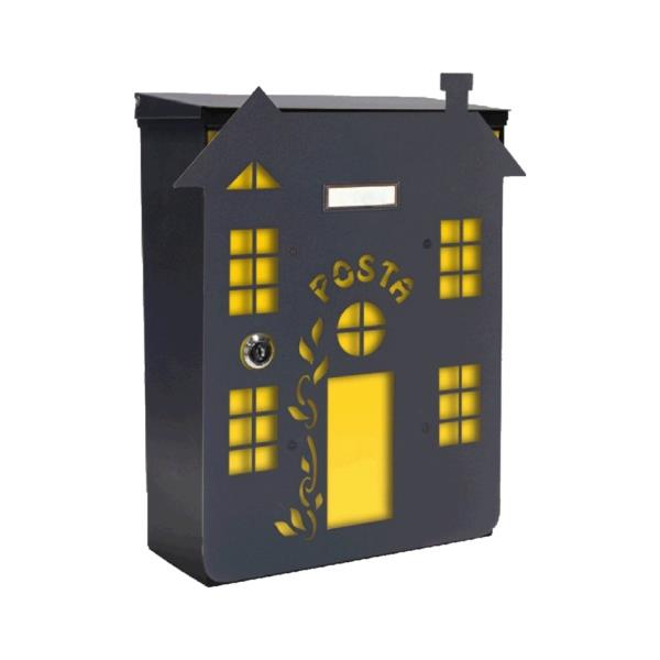 MIA box Climber home Y - poštovní schránka s výměnným krytem a jmenovkou, domek