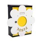 MIA box Daisy Y - poštová schránka s výmenným krytom a menovkou, kvetina