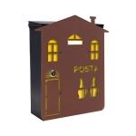 MIA box Home Y - poštová schránka s výmenným krytom a menovkou, domček
