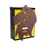 MIA box Lion Y - poštová schránka s výmenným krytom a menovkou, lev