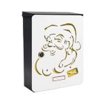 MIA box Santa Claus Y - poštová schránka s výmenným krytom a menovkou, Santa Claus
