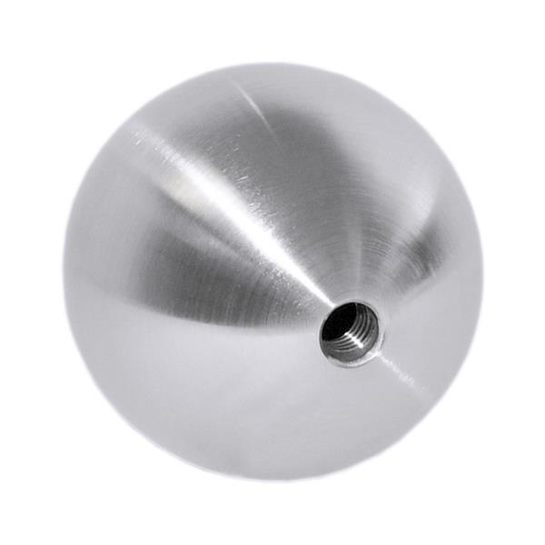 Nerezová ozdobná koule - ukončení 52050-240 dutá hladká, pr.50 mm, závit M8, pro zábradlí a schodiště
