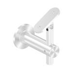 Nerezový držiak madla 50362-240 s plochou podstavou, brus, na stenu, flexi