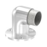 Nerezový držiak madla zábradlia pr.42,4mm 56090-320, krátka kotviaca príruba na stenu, uhol 90°