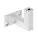 Nerezový držiak okrúhleho madla zábradlia pr.42,4mm 51260-240 brus, hranatý, na stenu