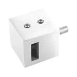 Nerezový držiak prútovej výplne zábradlia - prútov pr.15x5 mm 50465 - 240A priebežný, na hranol, brus