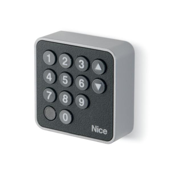 NICE EDSB - osvětlená kódová klávesnice pro pohony bran a vrat, technologie BlueBUS