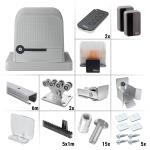 Nice Robus 400 BD KCE 7.0Z – zostava pojazdu, pohonu a príslušenstva, pre posuvnú bránu do prejazdu 4,2 m a 400 kg, pozinkovaný profil