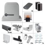 Nice Robus 600 BD KCE 9.1 – zostava pojazdu, pohonu a príslušenstva, pre posuvnú bránu do prejazdu 6,4 m a 600 kg, profil bez úpravy