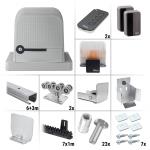 Nice Robus 600 BD KCE 9.1Z – zostava pojazdu, pohonu a príslušenstva, pre posuvnú bránu do prejazdu 6,4 m a 600 kg, pozinkovaný profil