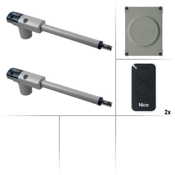 Nice Too 3000 KLT - sestava pohonů a příslušenství, pro 2-křídlové brány do 6 m průjezdu a 600 kg