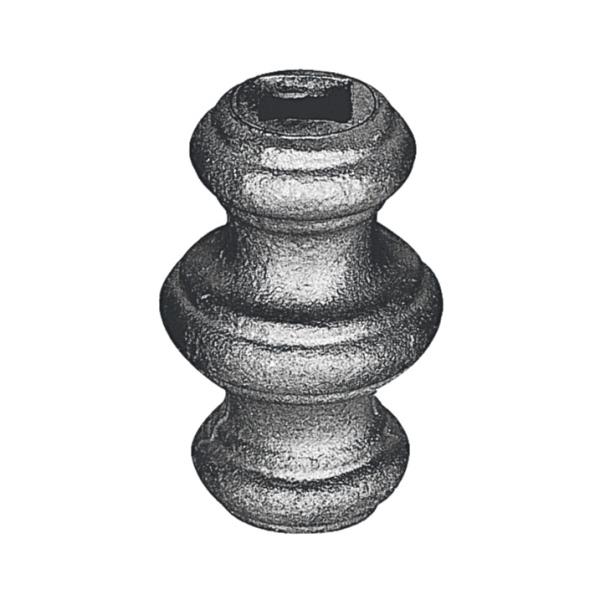 Ozdobný návlek pro kovaný plot, bránu a zábradlí 41.004, 67x45 mm, otvor 14,5 x 14,5 mm