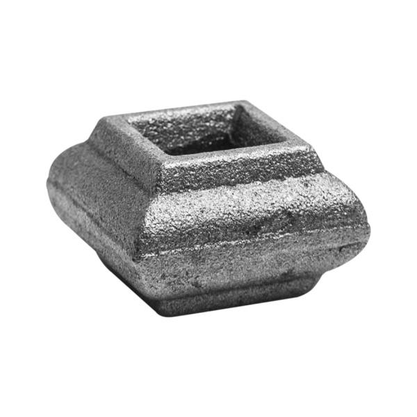 Ozdobný návlek pro kovaný plot, bránu a zábradlí 41.202, 22x33 mm, otvor 12,5 x 12,5 mm