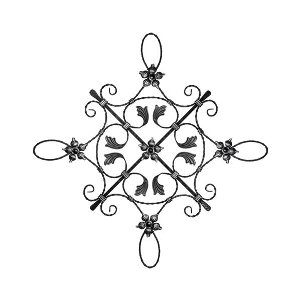 PSG 13.010 - ozdobný ornament pro kované ploty, brány a mříže