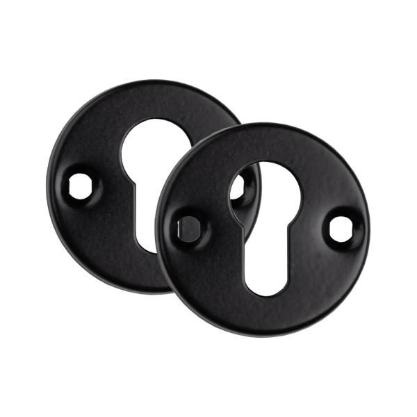 PSG 63.290 - kulaté rozetové kování pro cylindrickou vložku, černé, 1 pár