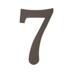 PSG 64.127 - plastová 3D číslica 7, číslo na dom, výška 180 mm, hnedá