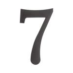PSG 64.137 - plastová 3D číslica 7, číslo na dom, výška 180 mm, čierna