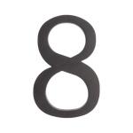 PSG 64.138 - plastová 3D číslica 8, číslo na dom, výška 180 mm, čierna
