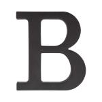 PSG 64.13B - plastové 3D písmeno B, číslo na dom, výška 90 mm, čierne