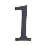 PSG 64.151 - hliníková 3D číslica 1, číslo na dom, výška 190 mm, čierna