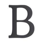 PSG 64.15B - hliníkové 3D písmeno B, číslo na dom, výška 105 mm, čierne