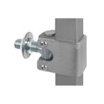 Regulovateľný navarovací pánt brány FM-428030R s objímkou pre profil 30x30 mm, závit M16 , otočná podložka