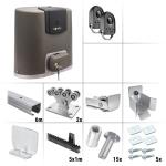 Somfy Elixo 500 3S io Standard 7.0Z - zostava pojazdu, pohonu a príslušenstva, pre posuvnú bránu do prejazdu 4,2 m a 425 kg, pozinkovaný profil