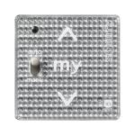 Somfy Smoove A/M Silver Shine io – nástenný jednokanálový dotykový ovládač s A/M prepínačom, bez rámčeka